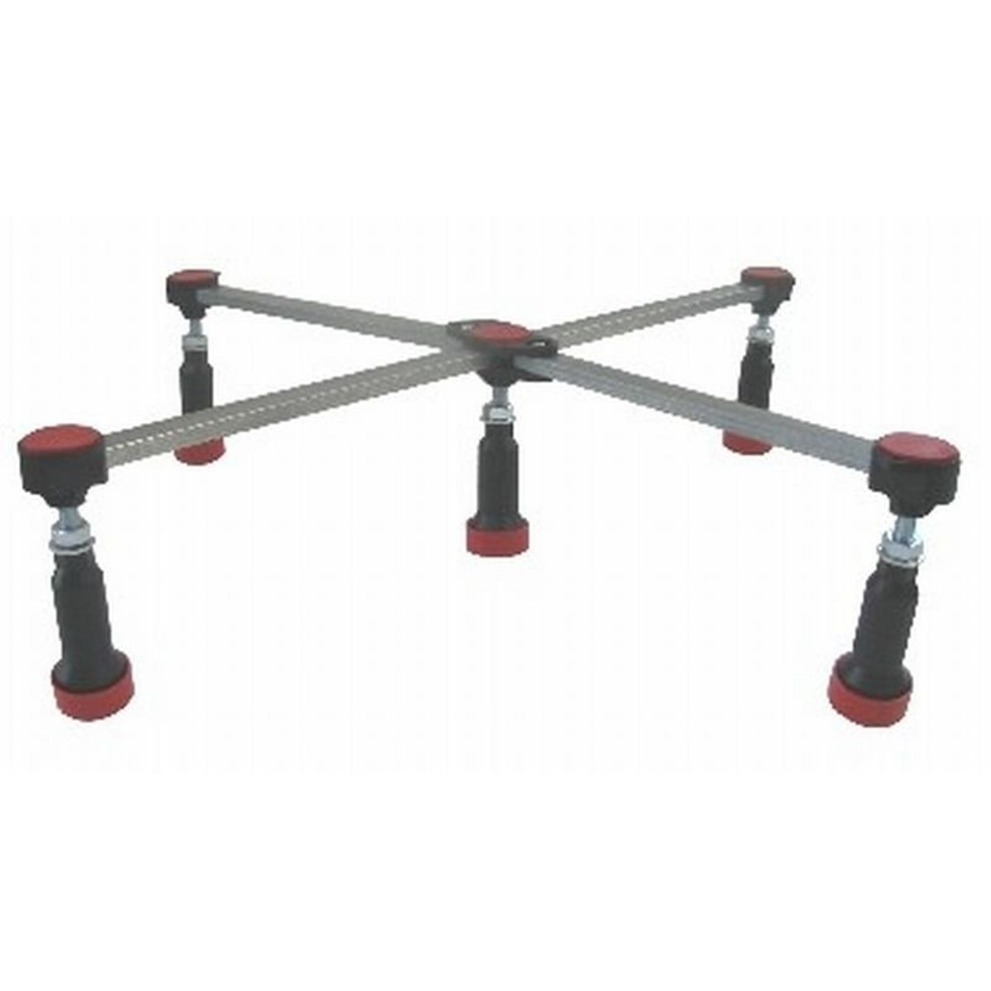 Douchebakpoten m. 5 voeten 115mm tot 180mm de Beer